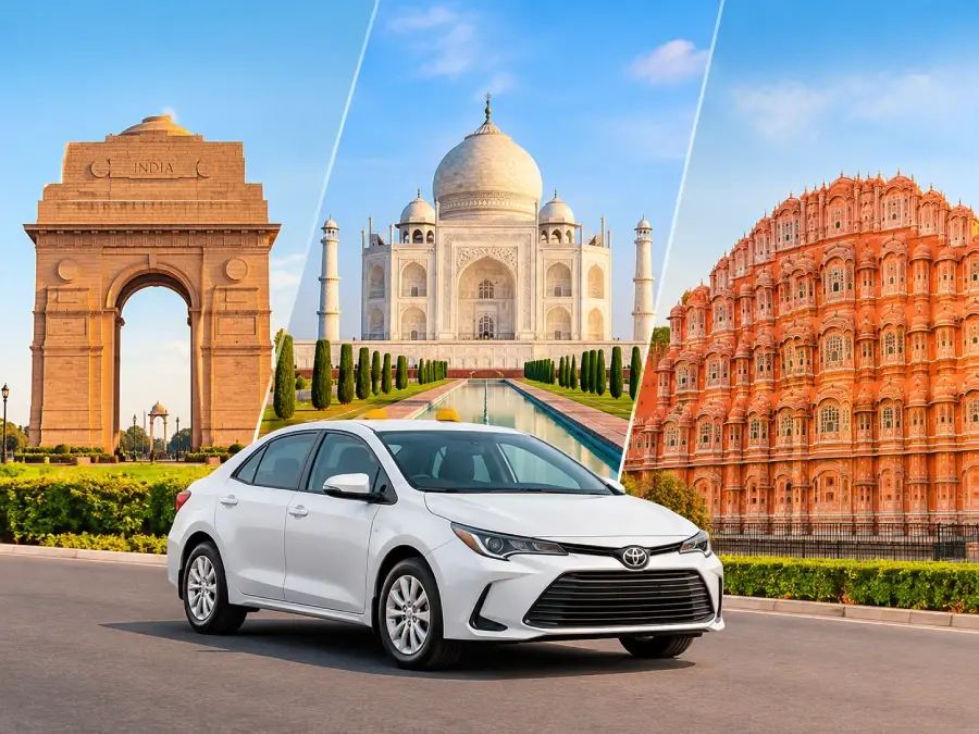 5 Days Golden Triangle Tour by Taxi from Delhi